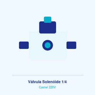 Válvula Solenóide 1/4 220V Castel